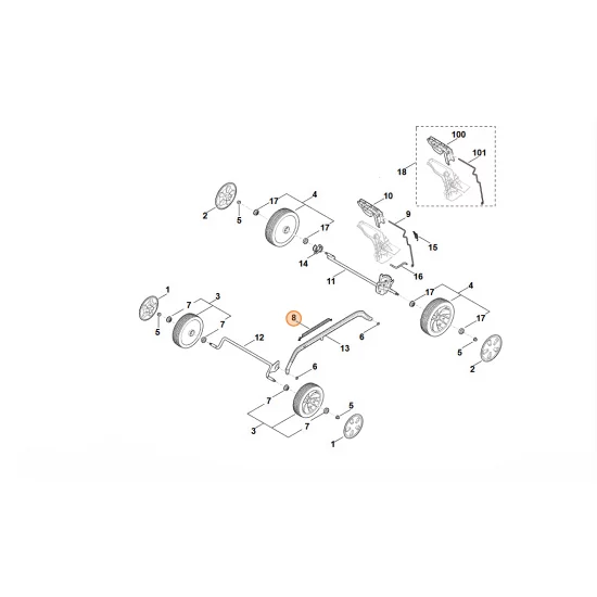 STIHL  Sprężyna naciągowa WA21 703 5100